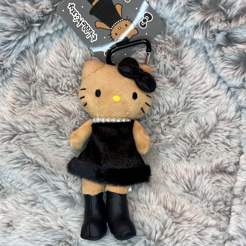 Hello Kitty GOGO Gal Style Up Mascot Long Legs Black Keychain